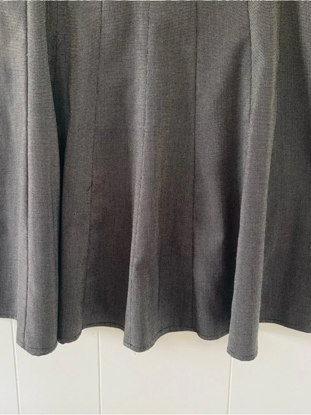 new directions Charcoal Gray A-Line Midi Skirt